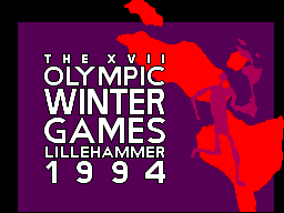 Winter Olympics - Lillehammer '94 (Brazil) (En,Fr,De,Es,It,Pt,Sv,No) Title Screen